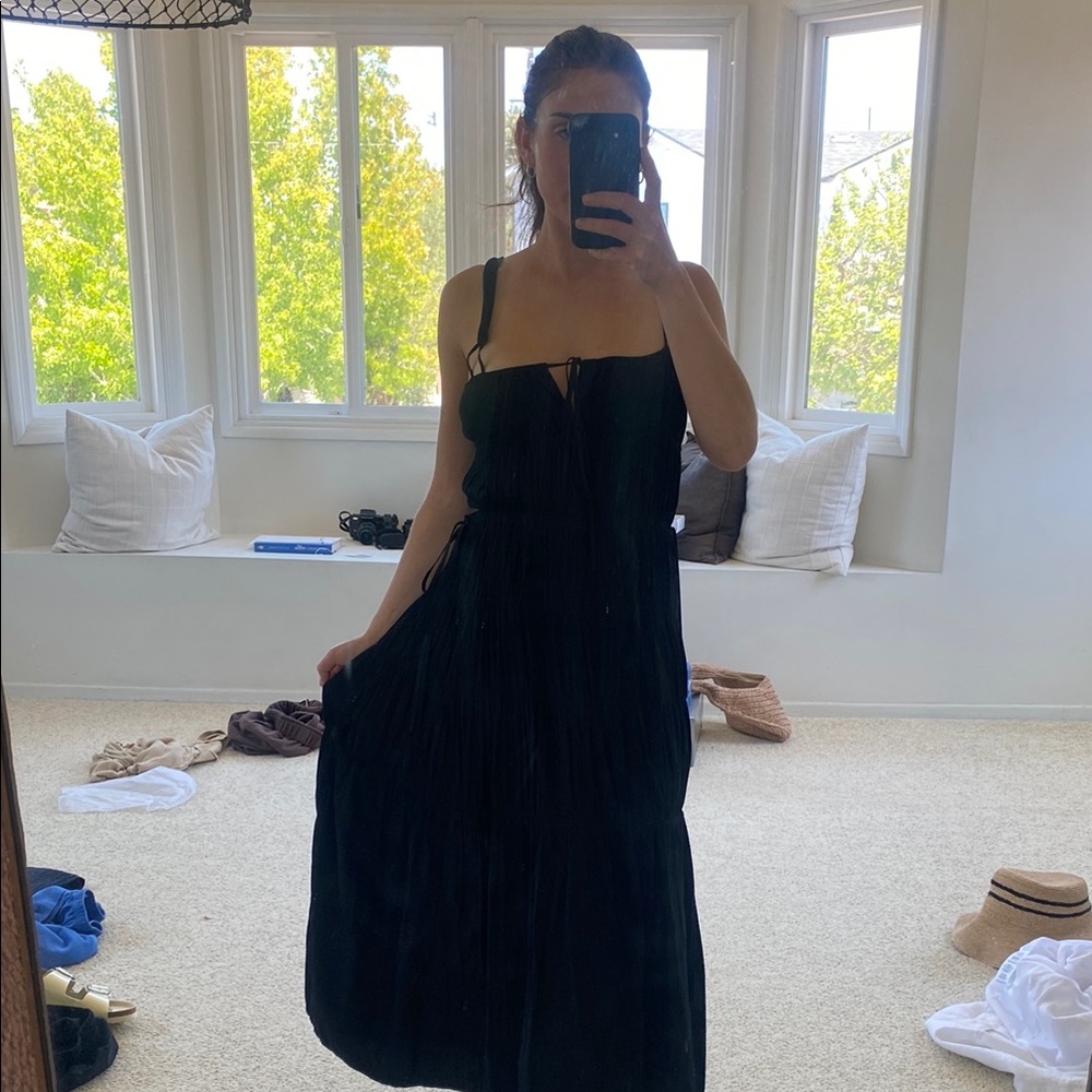 Ciao Lucia Black Midi Sundress